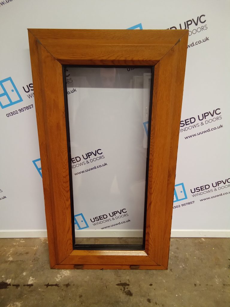 Used Oak Upvc Window 500mm x 915mm W0172 | Used UPVC Windows & Doors