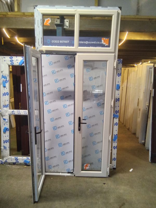 Brand New Cream Upvc French Doors With Toplight 1200mm x 2570mm ND02 - Image 3