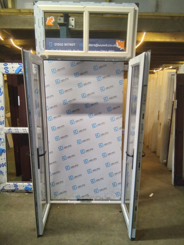 Brand New Cream Upvc French Doors With Toplight 1200mm x 2570mm ND02 - Image 4