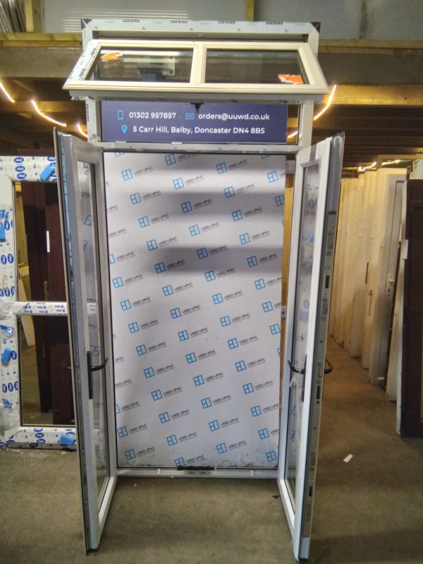 Brand New Cream Upvc French Doors With Toplight 1200mm x 2570mm ND02 - Image 5