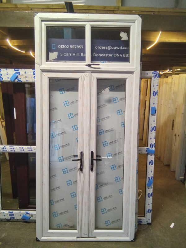 Brand New Cream Upvc French Doors With Toplight 1200mm x 2570mm ND02 - Image 2