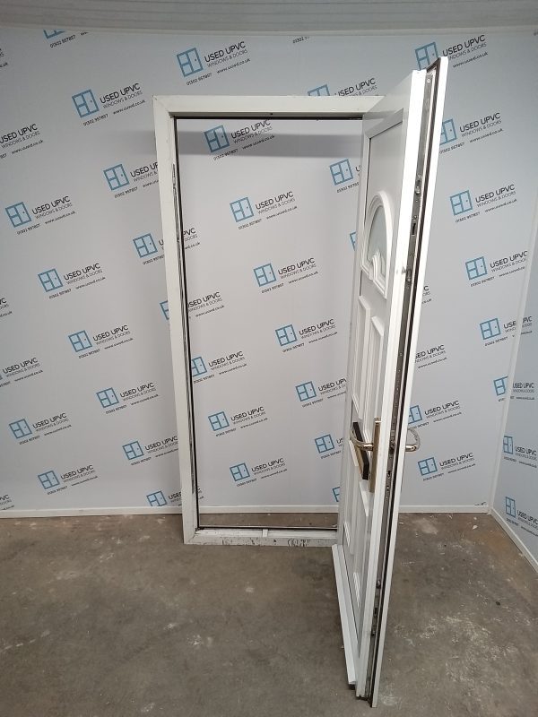 Used White Upvc Front Door 885mm x 2075mm 0829 - Image 3