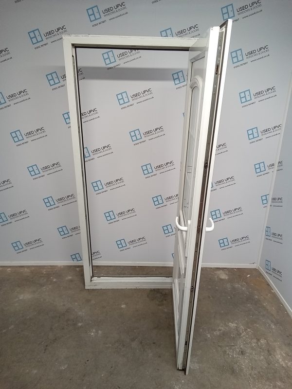 Used White Upvc Back Door 880mm x 2030mm 0008 - Image 3