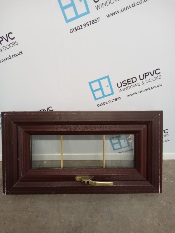 Used Woodgrain Upvc Window 700mm x 365mm W0348 - Image 2