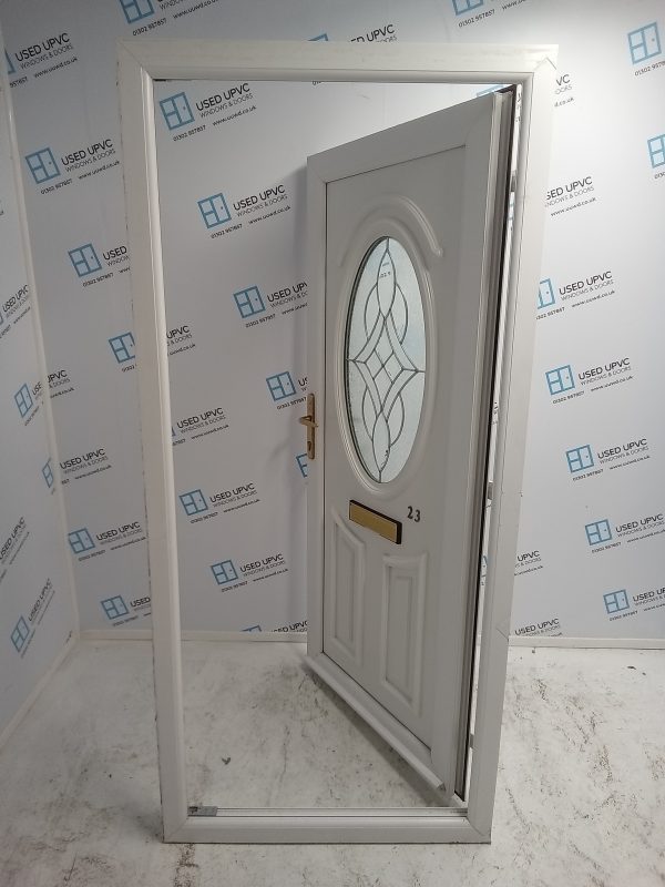 Used White Upvc Front Door 920mm x 2010mm 0218 - Image 6