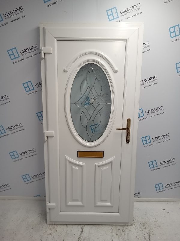 Used White Upvc Front Door 920mm x 2010mm 0218 - Image 2