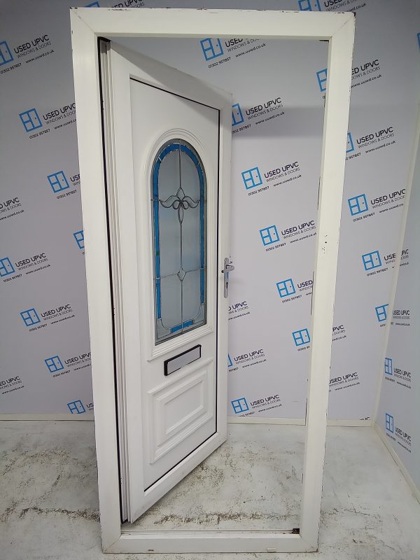 Used White Upvc Front Door 915mm x 2060mm 0161 - Image 6