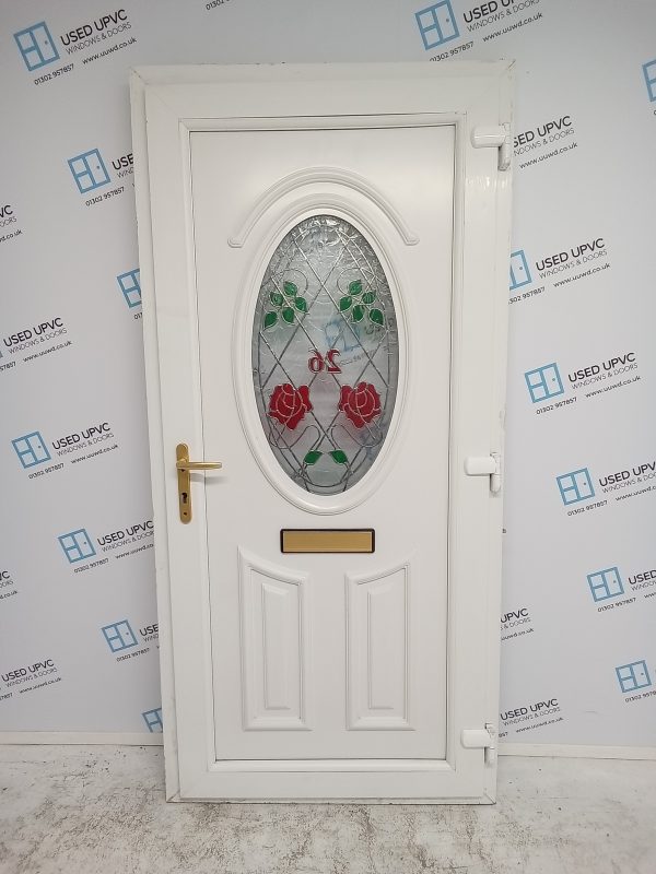 Used White Upvc Front Door 970mm x 2040mm 0272 - Image 2