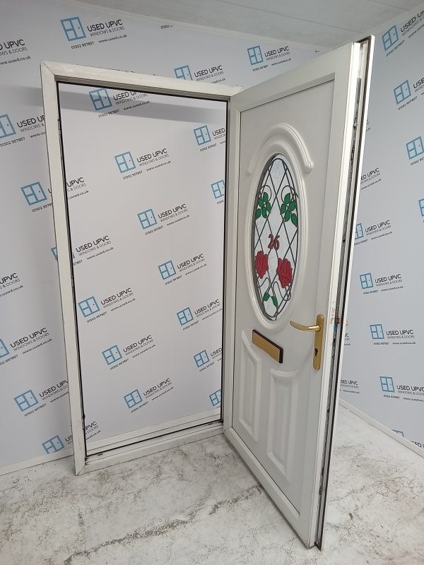 Used White Upvc Front Door 970mm x 2040mm 0272 - Image 3