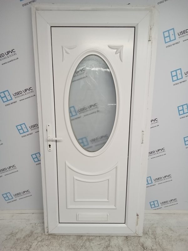 Used White Upvc Front Door 960mm x 2035mm 0295 - Image 2