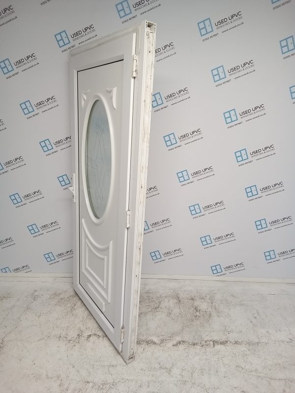 Used White Upvc Front Door 960mm x 2035mm 0295 - Image 4