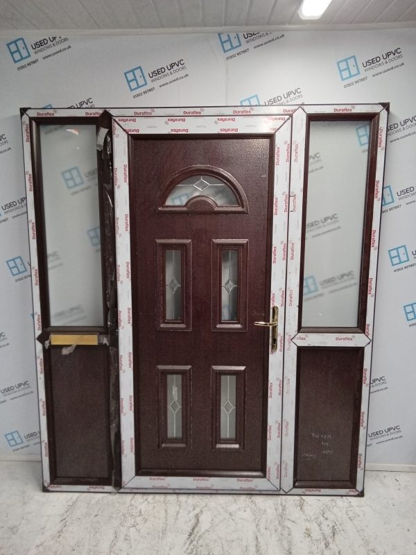 Brand New Rosewood Upvc Front Door And Side Panels 1795mm x 2070mm NDS01 - Image 2