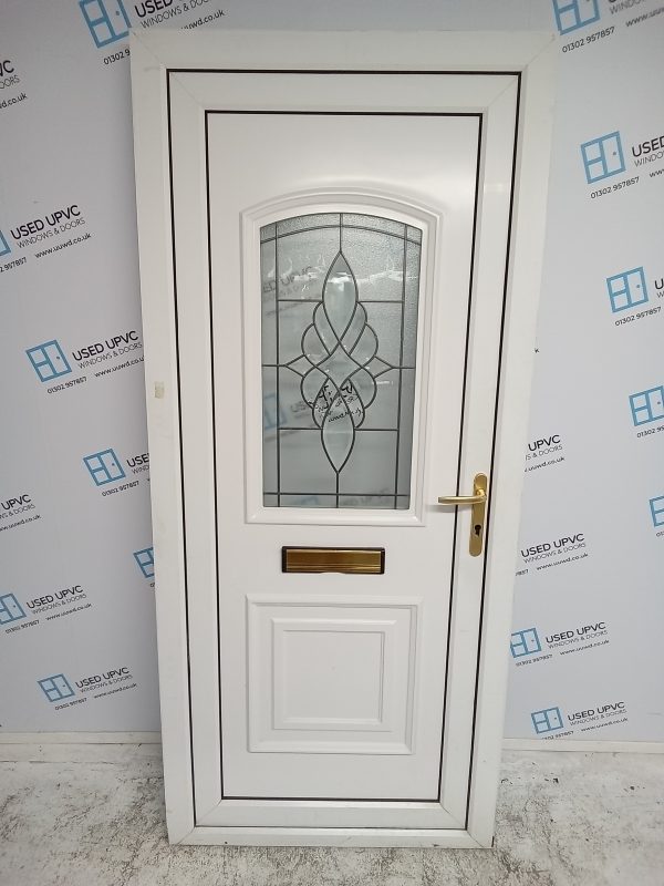 Used White Upvc Front Door 930mm x 2090mm 0488