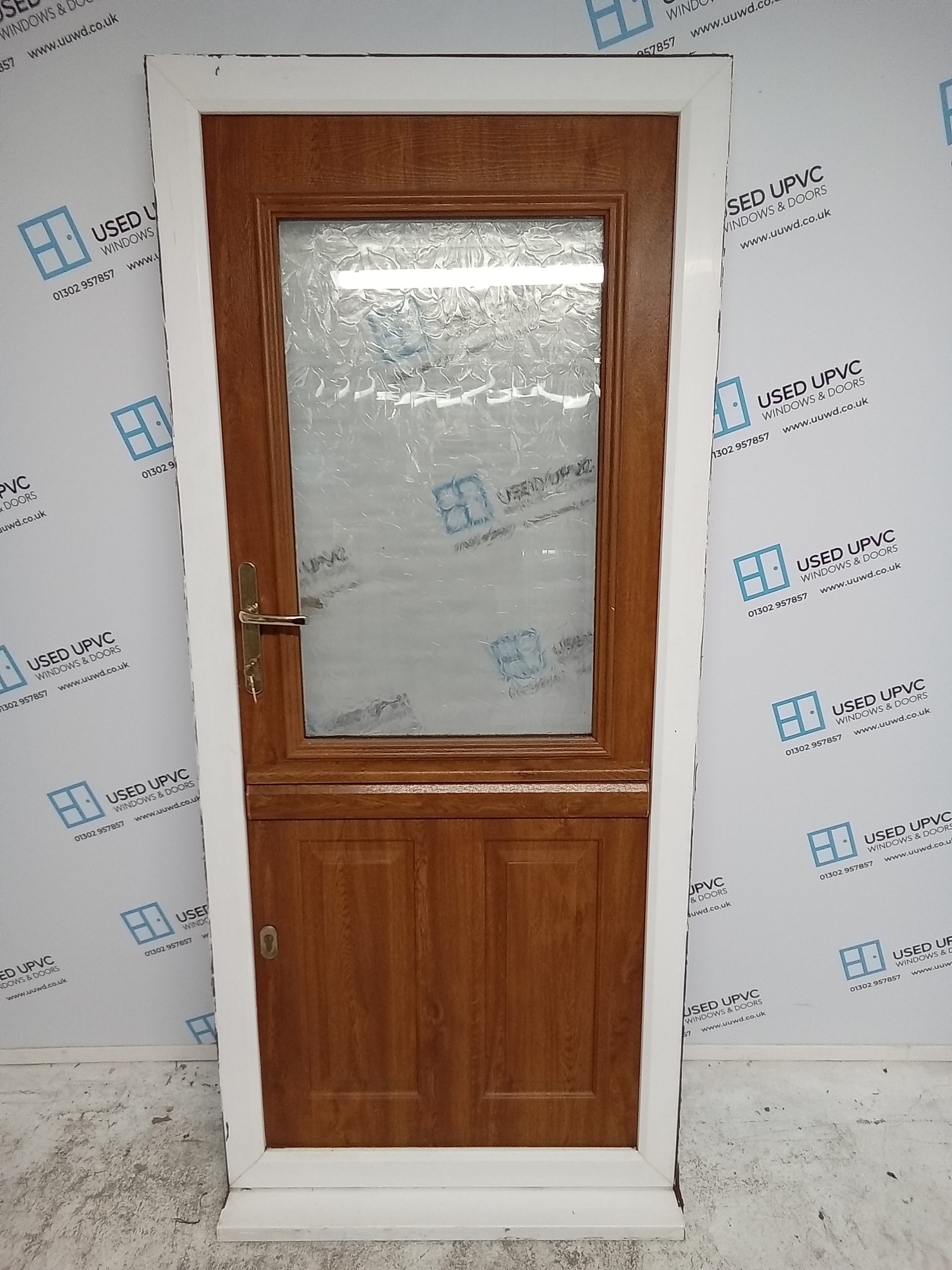 Used Oak Upvc Back Barn Door 905mm x 2080mm 0568 | Used UPVC Windows ...