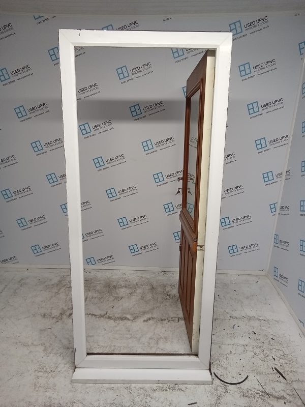 Used Oak Upvc Back Barn Door 905mm x 2080mm 0568 - Image 5