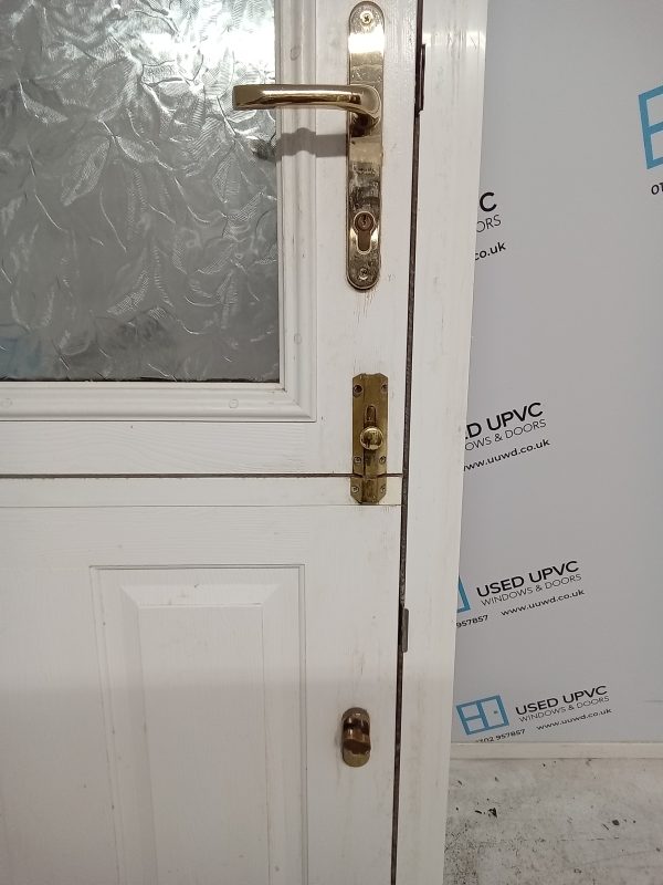 Used Oak Upvc Back Barn Door 905mm x 2080mm 0568 - Image 6