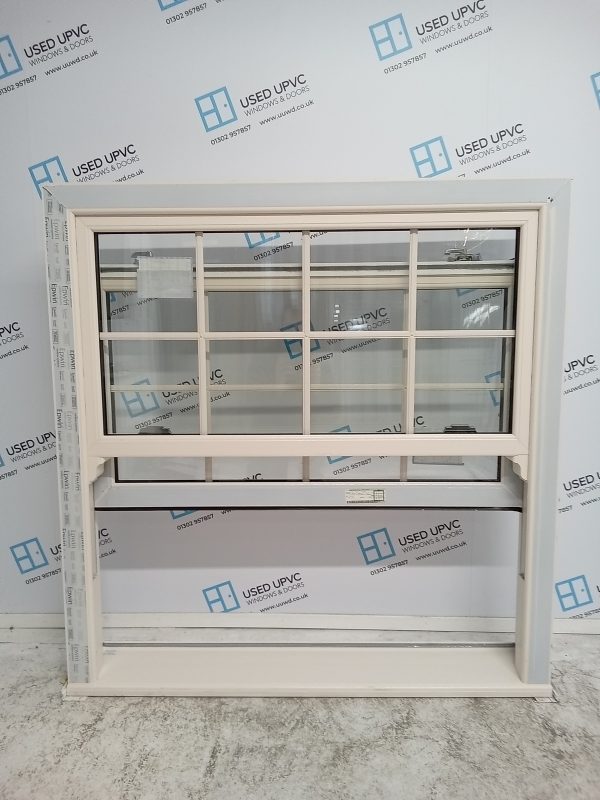 Brand New Cream Upvc Sliding Sash Window 1200mm x 1240mm SS03 - Image 3