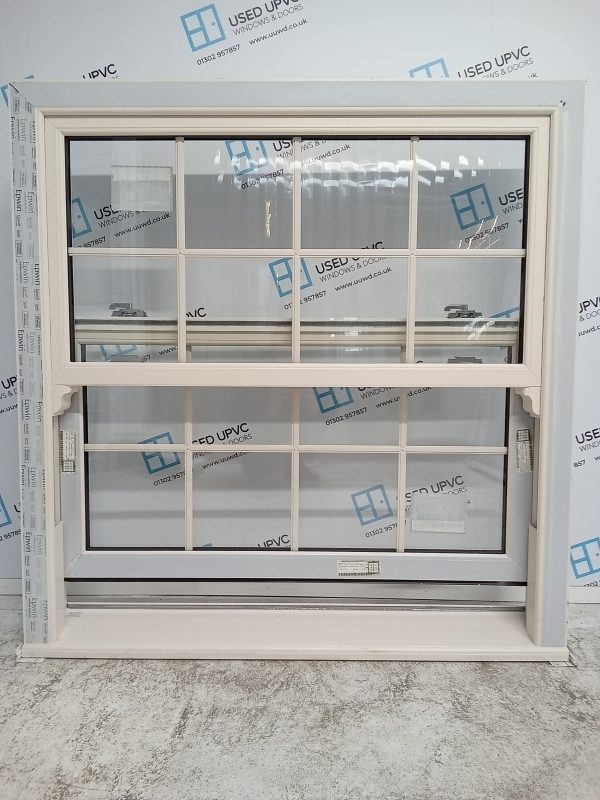 Brand New Cream Upvc Sliding Sash Window 1200mm x 1240mm SS03 - Image 4