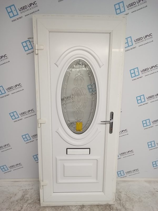 Used White Upvc Front Door 890mm x 2080mm 0163 - Image 2