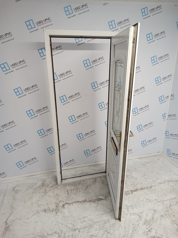 Used White Upvc Front Door 820mm x 2000mm 0187 - Image 3