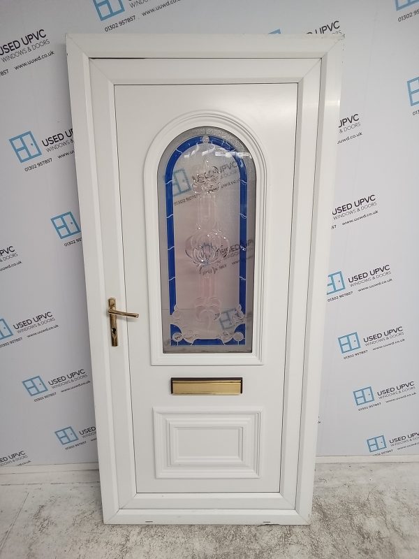 Used White Upvc Front Door 945mm x 2010mm 0053