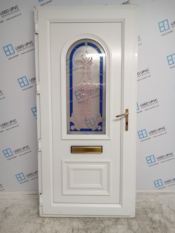 Used White Upvc Front Door 945mm x 2010mm 0053 - Image 2