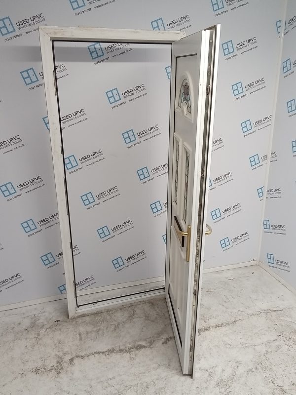 Used White Upvc Front Door 900mm x 2070mm 0765 - Image 3