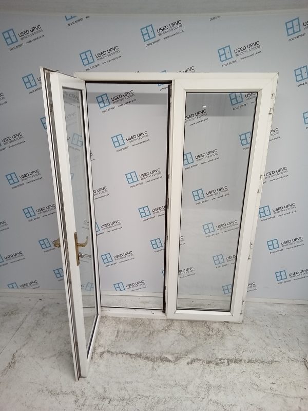 Used White Upvc French Doors 1300mm x 1960mm EA6A | Used UPVC Windows ...