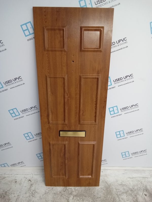 Used oak upvc front door panel 625mm x 1800mm x 24mm USP001 - Image 2