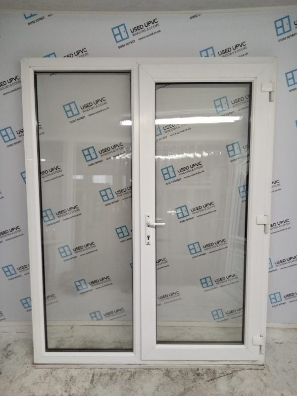 Used White Upvc Full Glass Back Door And Side 1655mm x 2155mm DS0053 - Image 2