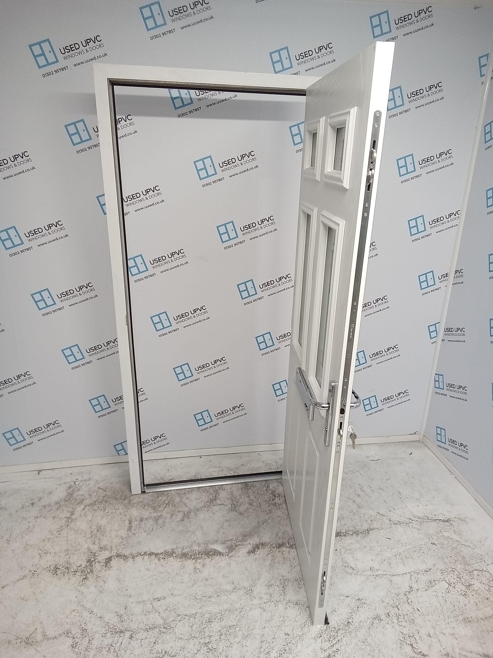 Brand New Blue Composite Front Door (outwards opening) 935mm x 2030mm