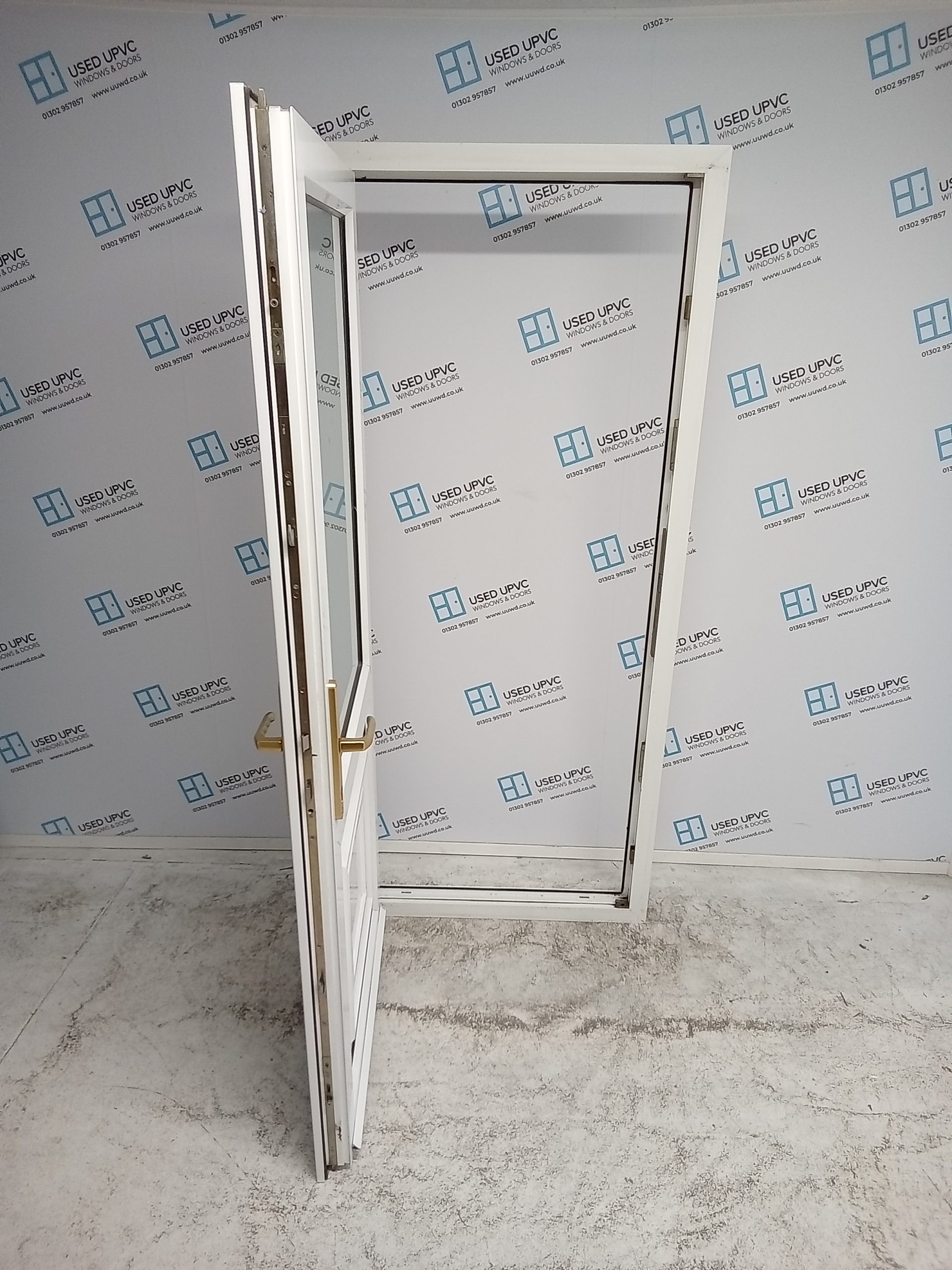 Used White Upvc Back Door 920mm x 2040mm (reduce to 895mm) 0672 | Used ...