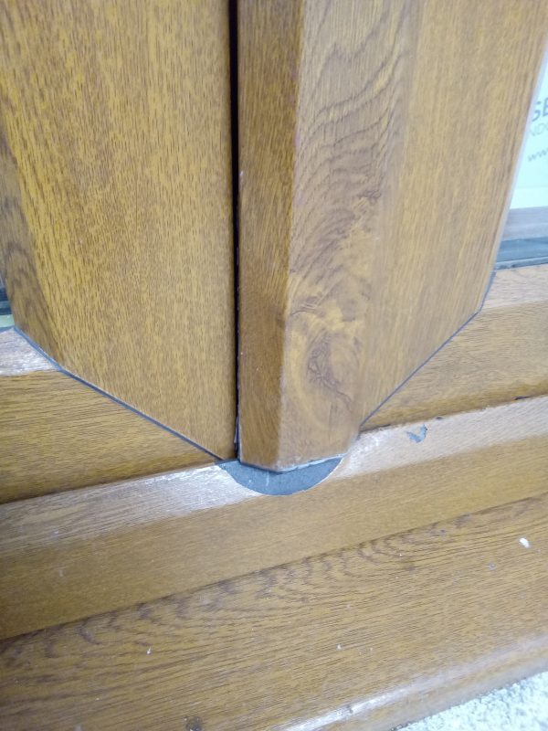 Used Oak Upvc French Doors 1340mm x 2090mm EA6A - Image 8