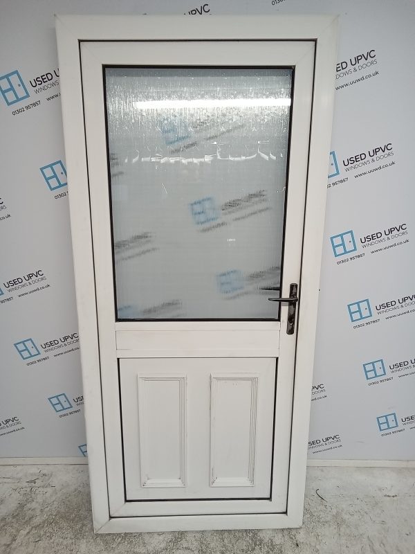 Used White Upvc Back Door 920mm x 2025mm 0571