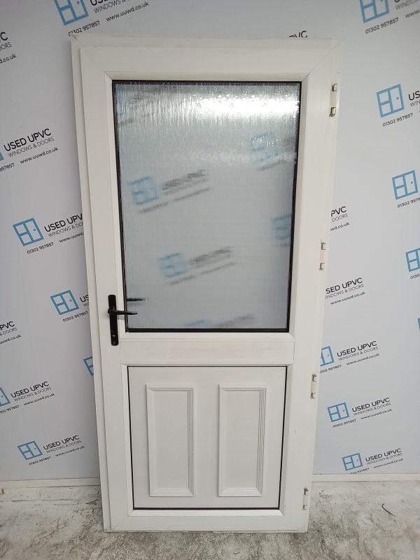 Used White Upvc Back Door 920mm x 2025mm 0571 - Image 2
