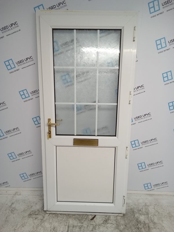 Used White Upvc Front Door 925mm x 2110mm 0537 - Image 2