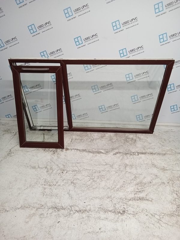 Used Woodgrain on White Upvc Window 1795mm x 1050mm LW0136 - Image 2