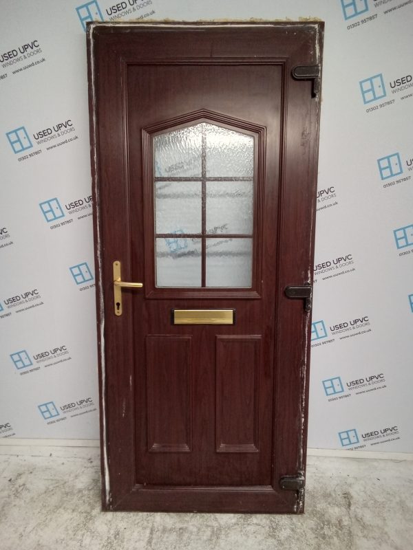 Used Rosewood Upvc Front Door 920mm x 2090mm 0502 - Image 2