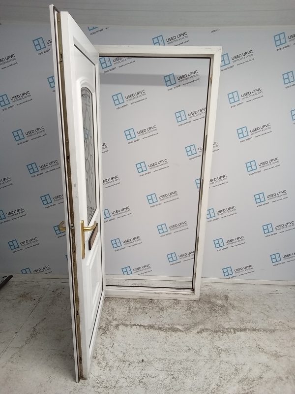 Used White Upvc Front Door 955mm x 2120mm 0469 - Image 3