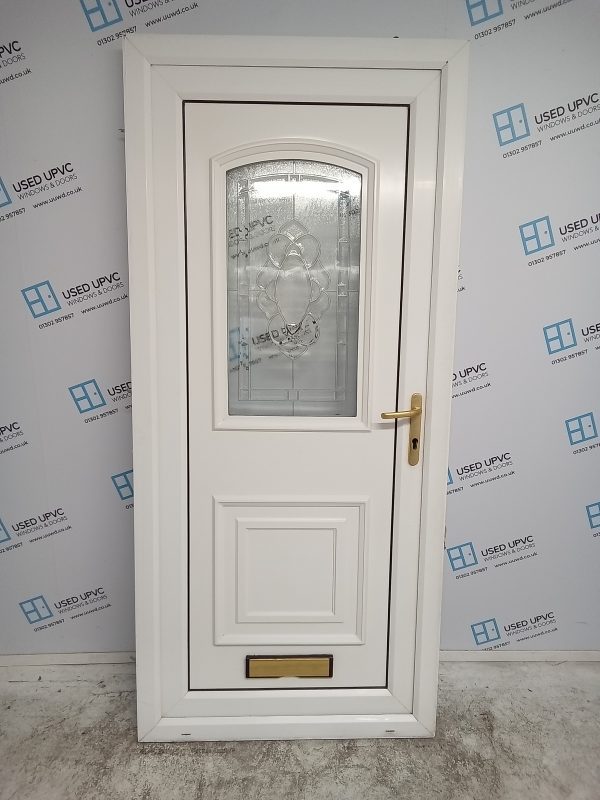Used White Upvc Front Door 925mm x 2040mm 0750