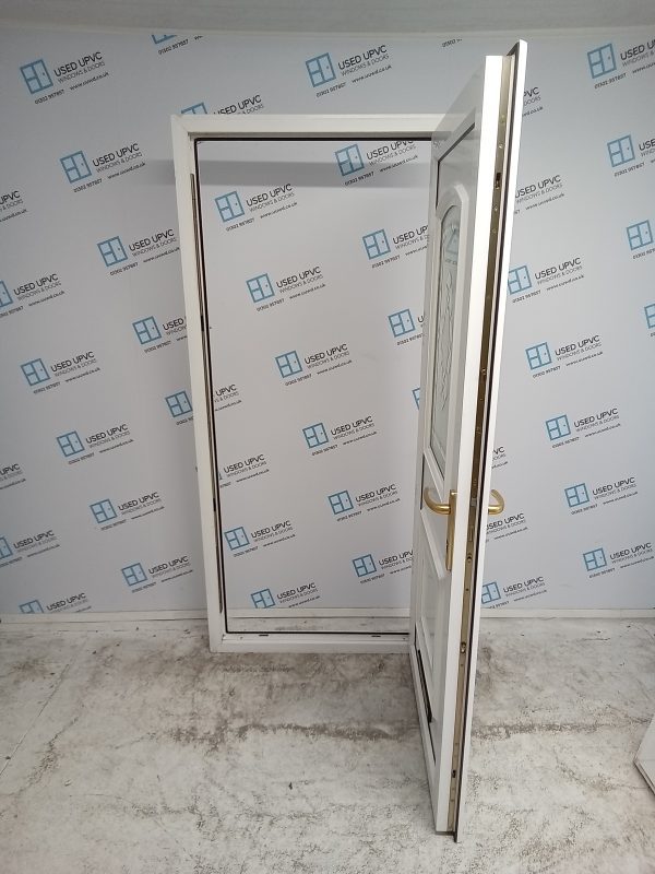 Used White Upvc Front Door 925mm x 2040mm 0750 - Image 3