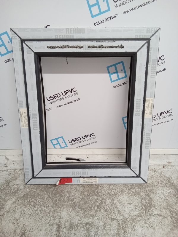 Brand New Anthracite Grey Upvc Window UNGLAZED 675mm x 790mm C7011