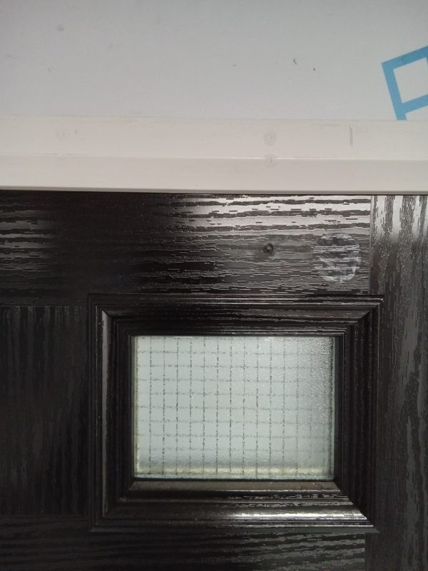 Used Black Composite Front Fire Door 845mm x 1940mm 0005 - Image 4
