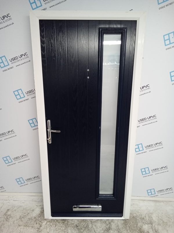 Used Blue Composite Front Door 940mm x 2035mm 0218