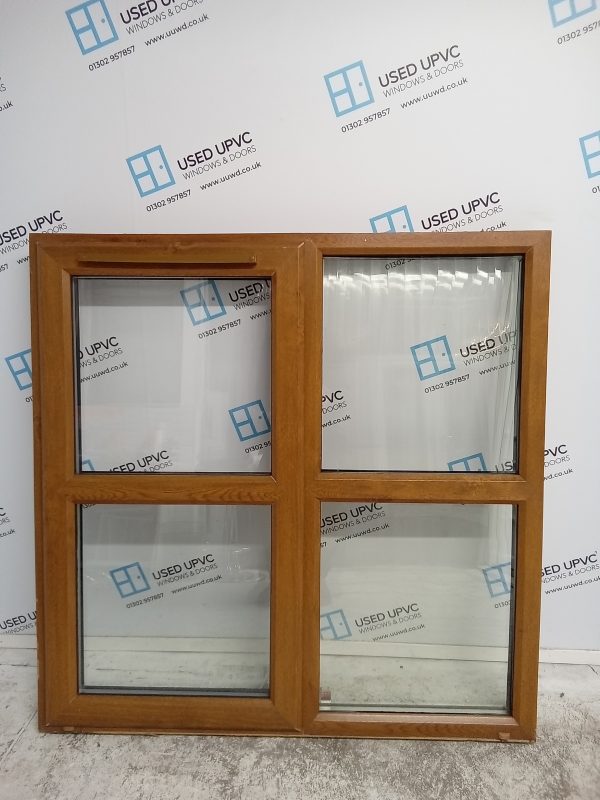 Used Oak Upvc Window 1195mm x 1195mm LW0003