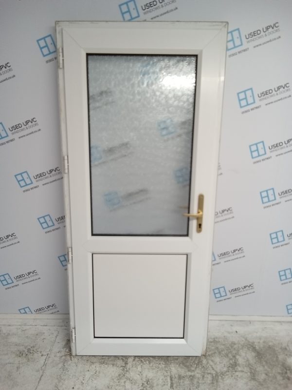 Used White Upvc Back Door 925mm x 2060mm 0079 - Image 2