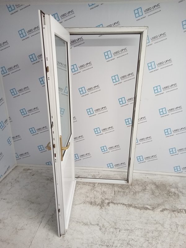 Used White Upvc Back Door 925mm x 2060mm 0079 - Image 3