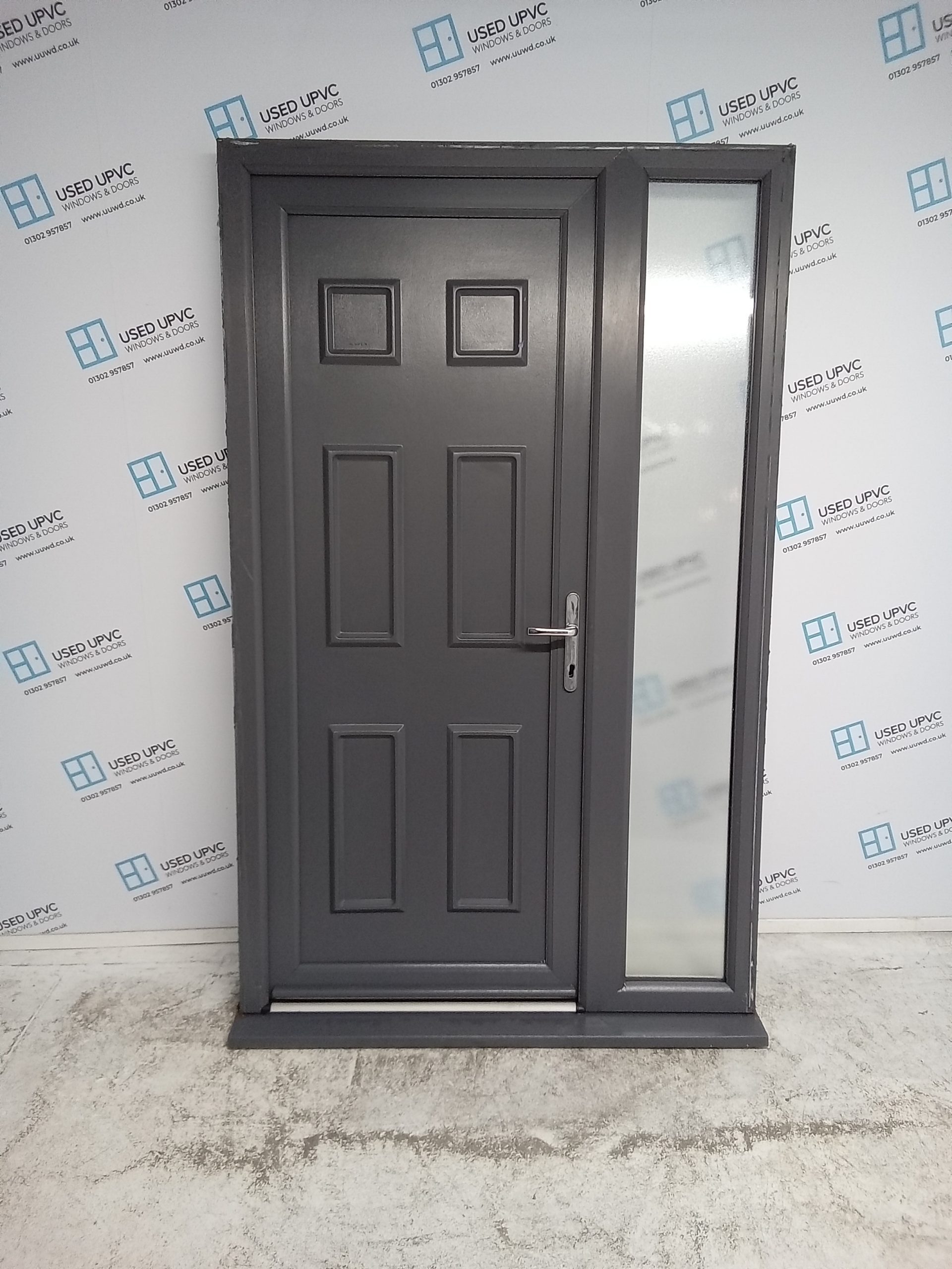 Used Anthracite Grey Upvc Back Door And Side Panel 1280mm x 2080mm