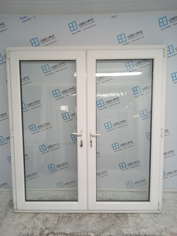 Used White Upvc French Doors 1900mm x 2080mm EA1