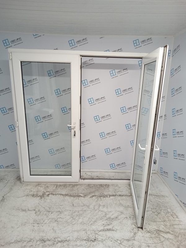 Used White Upvc French Doors 1900mm x 2080mm EA1 - Image 3
